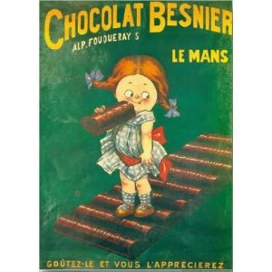 affiche chocolat besnier