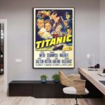 affiche cinema vintage titanic