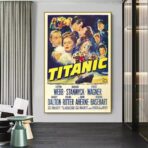 affiche cinema vintage titanic