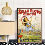 affiche cirque vintage