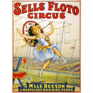 affiche cirque vintage