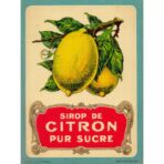 affiche citron vintage