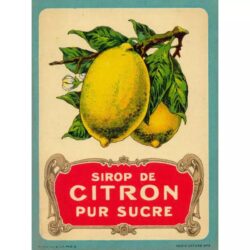 affiche citron vintage