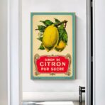 affiche citron vintage