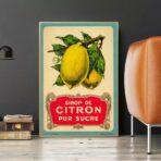 affiche citron vintage