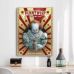 affiche clown vintage pennywise