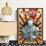 affiche clown vintage pennywise