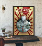 affiche clown vintage pennywise