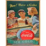 affiche vintage coca cola sport