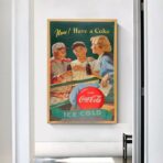 affiche vintage coca cola sport