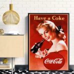 affiche coca cola vintage