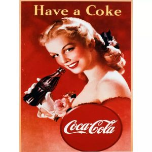 affiche coca cola vintage