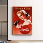 affiche coca cola vintage