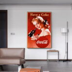 affiche coca cola vintage