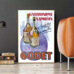 affiche de cognac vintage