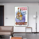 affiche de cognac vintage