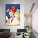affiche coiffeur vintage