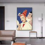 affiche coiffeur vintage