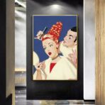 affiche coiffeur vintage