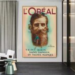 affiche coiffure vintage