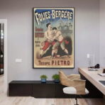 affiche combat vintage