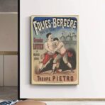 affiche combat vintage