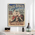 affiche combat vintage