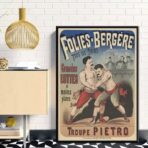 affiche combat vintage
