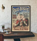 affiche combat vintage