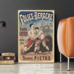 affiche combat vintage