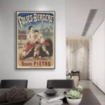 affiche combat vintage