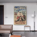 affiche combat vintage