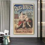 affiche combat vintage
