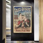 affiche combat vintage