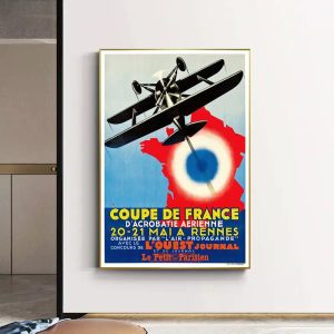 affiche compagnie aerienne vintage