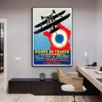 affiche compagnie aerienne vintage