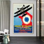 affiche compagnie aerienne vintage