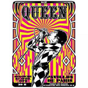 affiche concert rock vintage paris