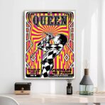 affiche concert rock vintage paris