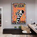 affiche concert rock vintage paris