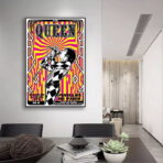 affiche concert rock vintage paris