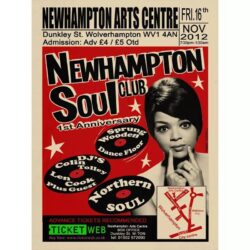 affiche concert soul vintage