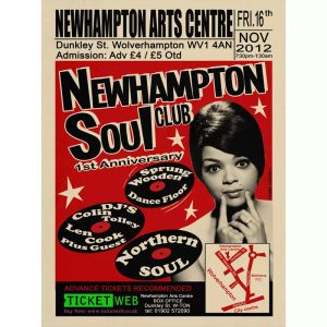 affiche concert soul vintage