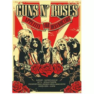 affiche concert vintage rock