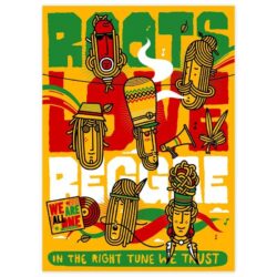 affiche concert reggae vintage