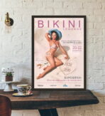 affiche concours miss bikini vintage