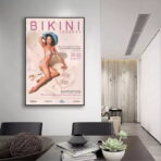 affiche concours miss bikini vintage