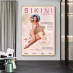 affiche concours miss bikini vintage