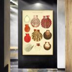 affiche coquillage vintage