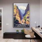 affiche côté d'azur vintage